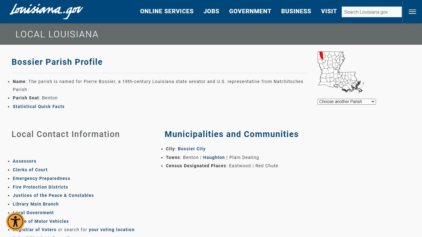 Bossier Parish - The official website of Louisiana